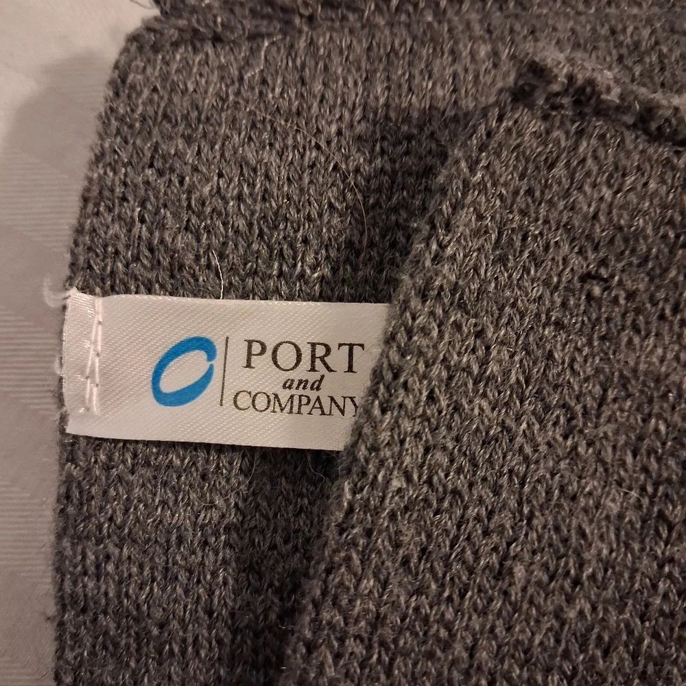 Gray Scarf with Logo